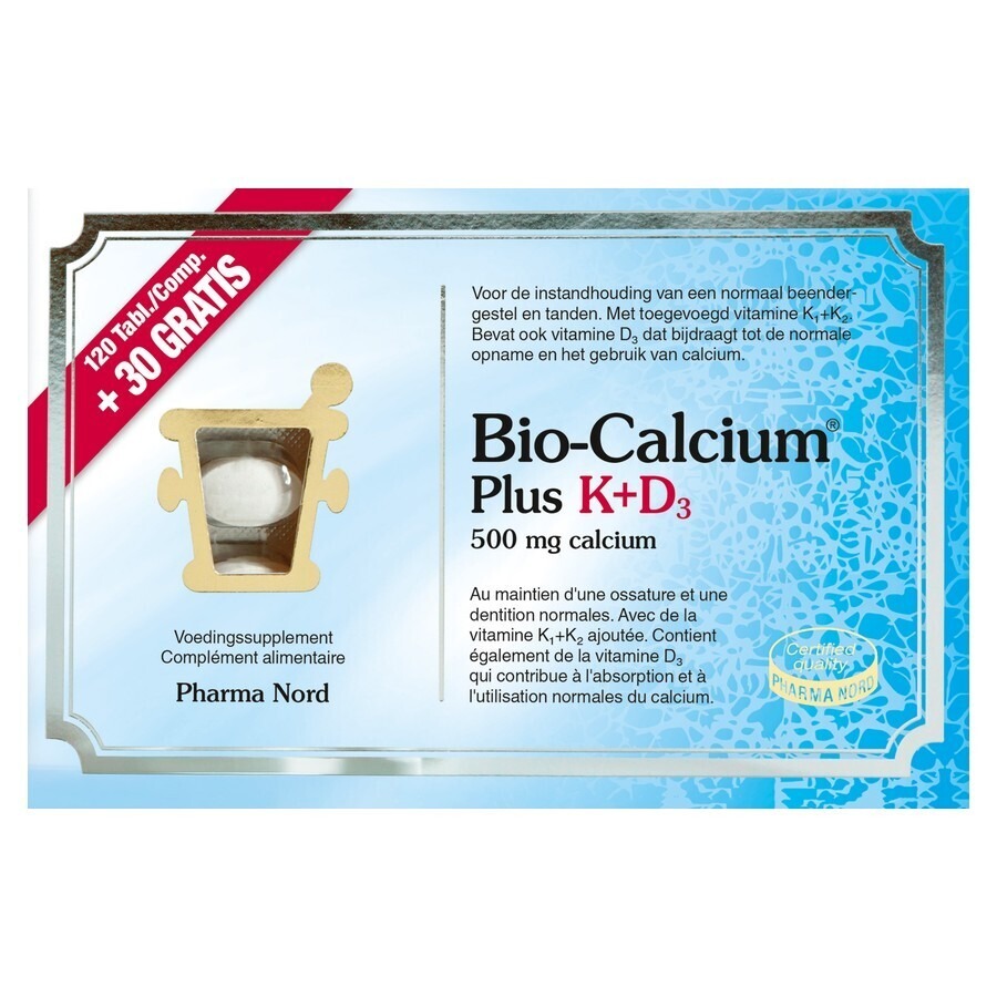 Bio-Calcium Plus K+d3 120+30 Tabletten