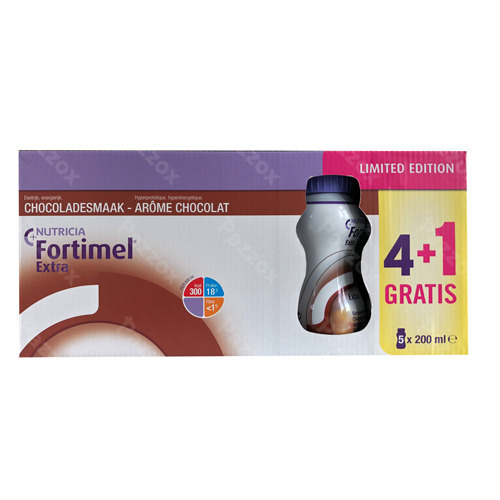Fortimel Extra Chocolat Limitid Edition 5 X 200 Ml