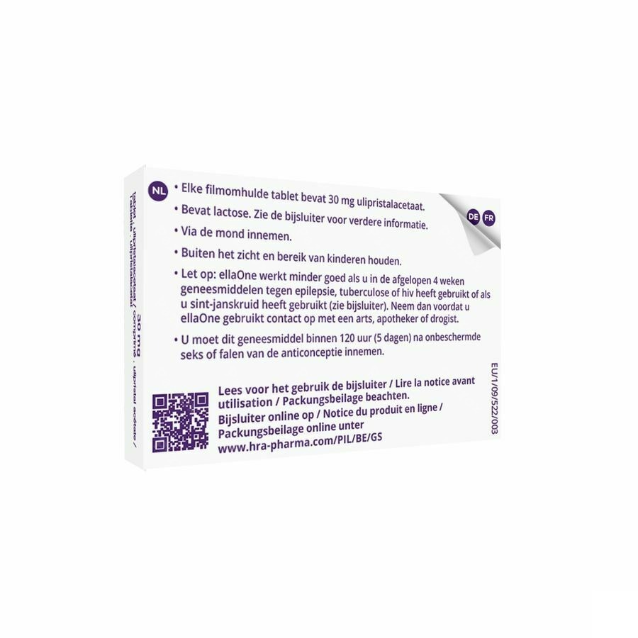 Ellaone 30mg Filmomh Tabl 1 X 30mg