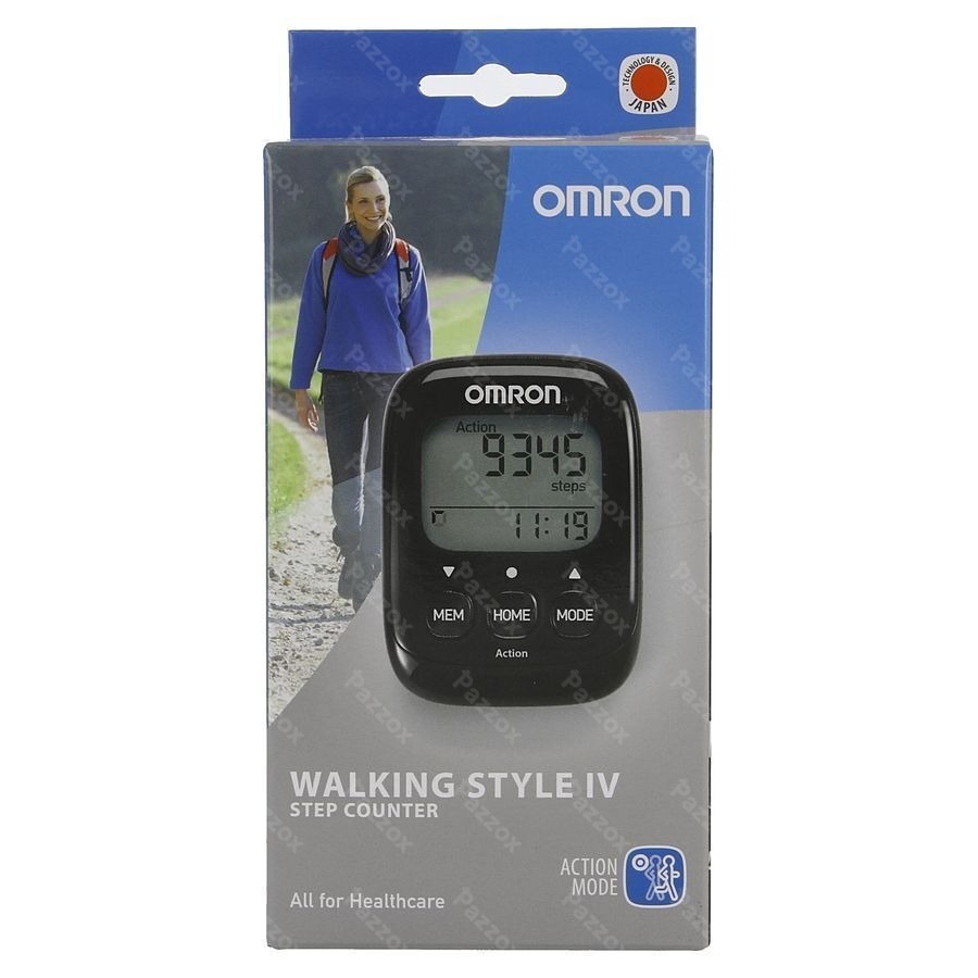 Omron Walking Style Iv Elekt. Stappenteller Zwart