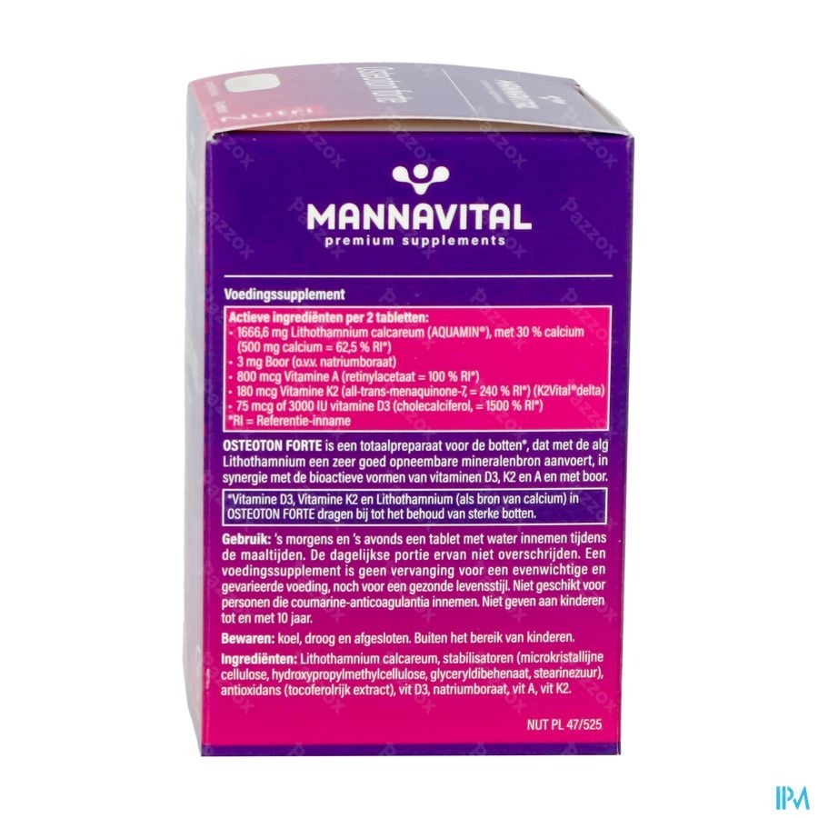 Mannavital Osteoton Forte 60 Tabletten
