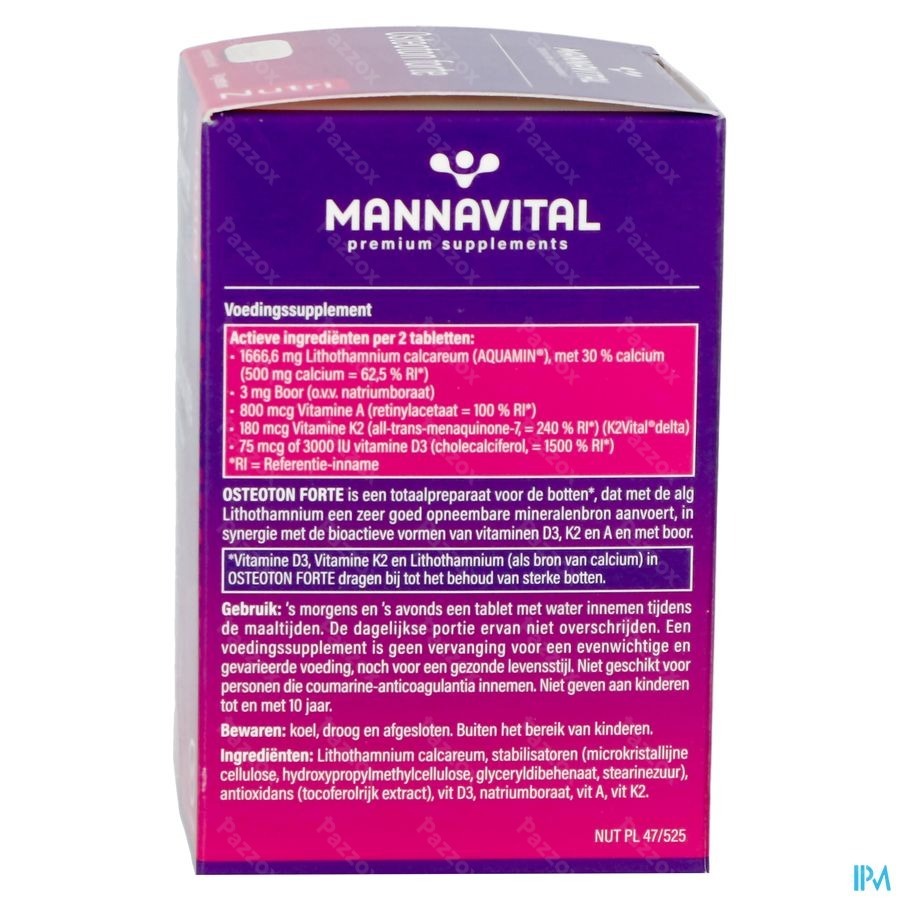 Mannavital Osteoton Forte 60 Tabletten