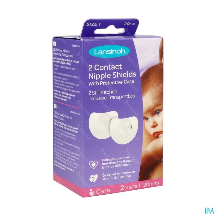 Lansinoh Tepelhoedje 20mm  2 Stuks + Beschermdoos