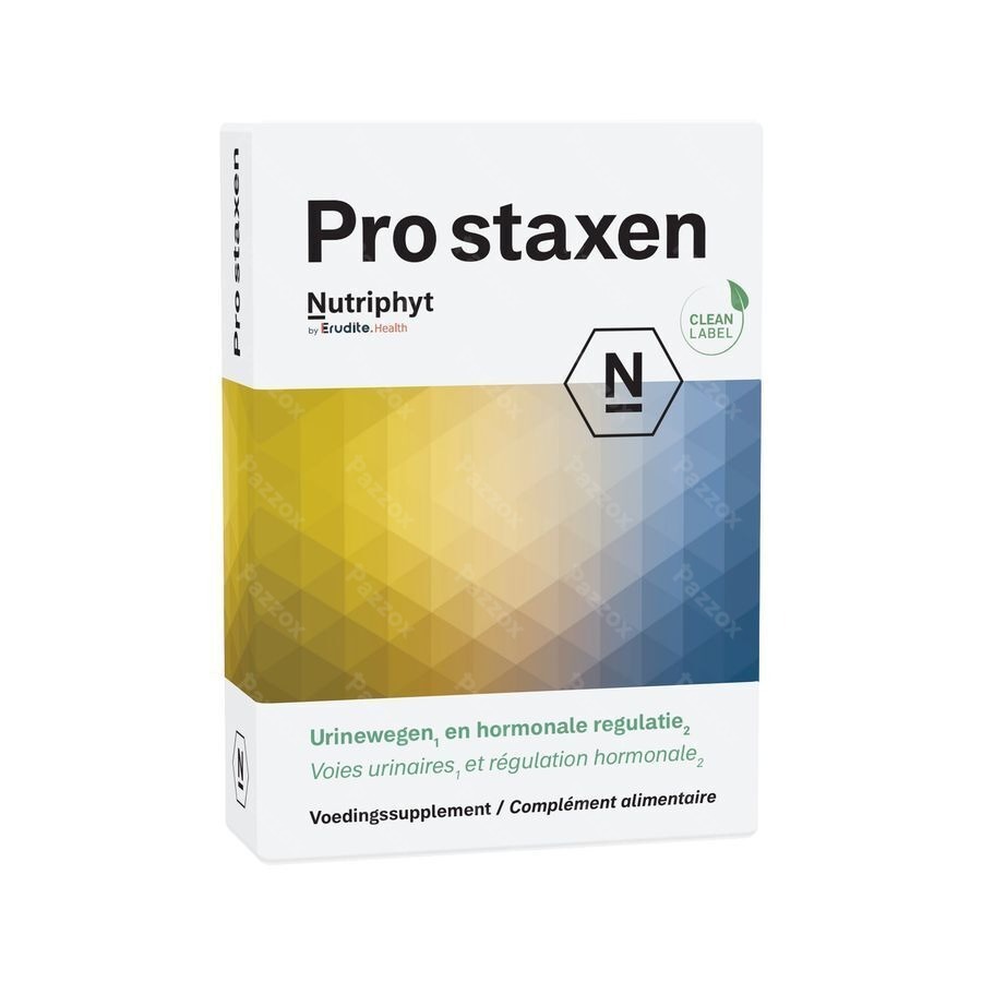 Pro Staxen Nutriphyt Voedingssupplement Urinewegen En Hormonale Regulatie 30 Capsules