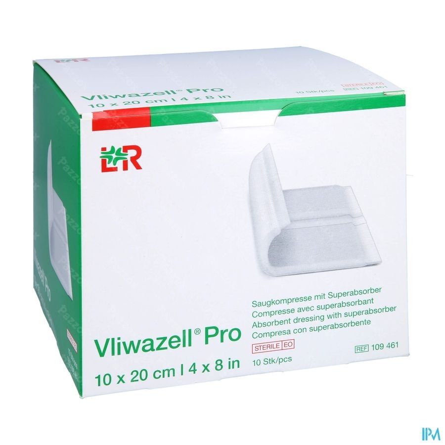 Vliwazell Pro Verb Super Absorb. 10x20cm 10 109461