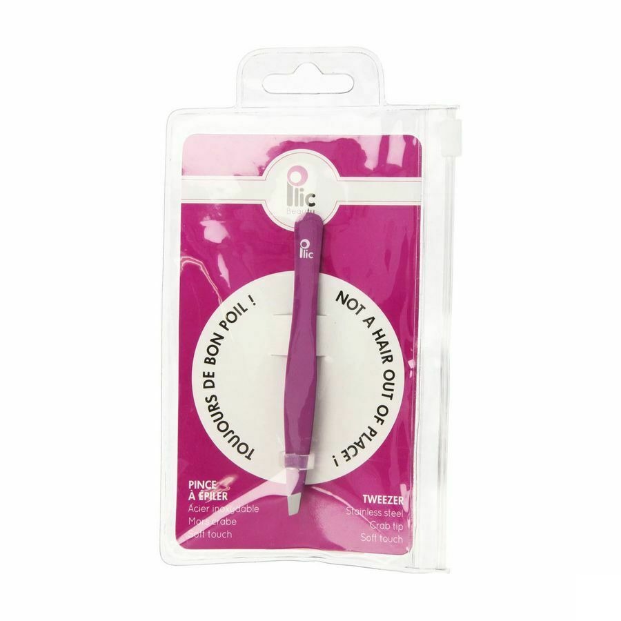 Plic Epileerpincet Gebogen Punt Violet Horizane