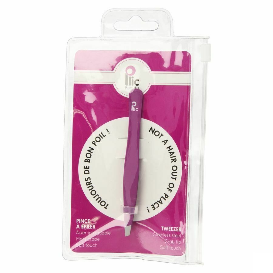 Plic Epileerpincet Gebogen Punt Violet Horizane