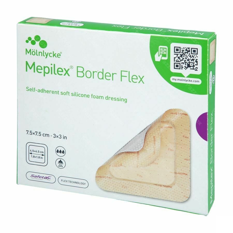 Mepilex Border Flex Verb 7,5x7,5cm 5 595250