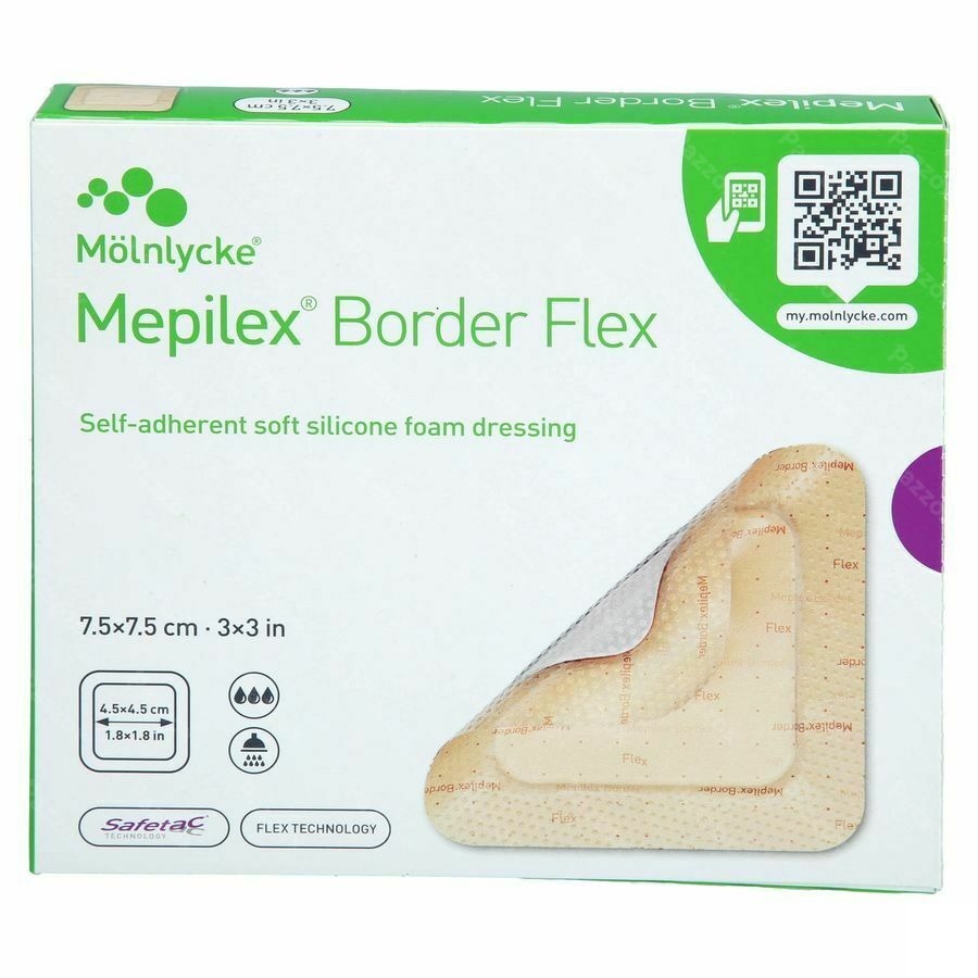 Mepilex Border Flex Verb 7,5x7,5cm 5 595250