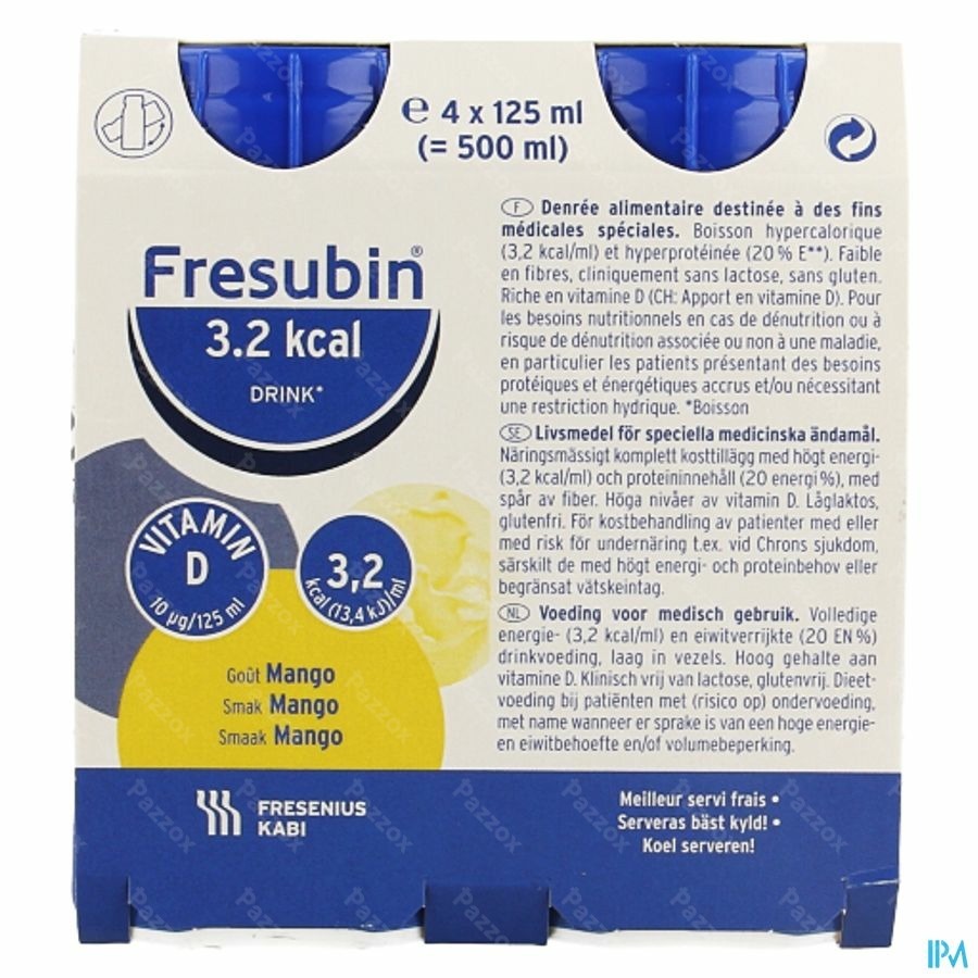 Fresubin 3,2 Kcal Drink 125ml Mangue/mango