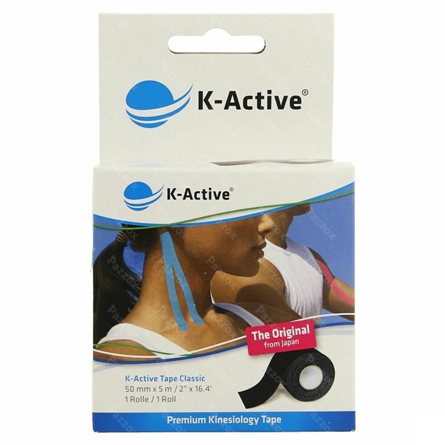 K-Active Tape Black 5,0cmx5m