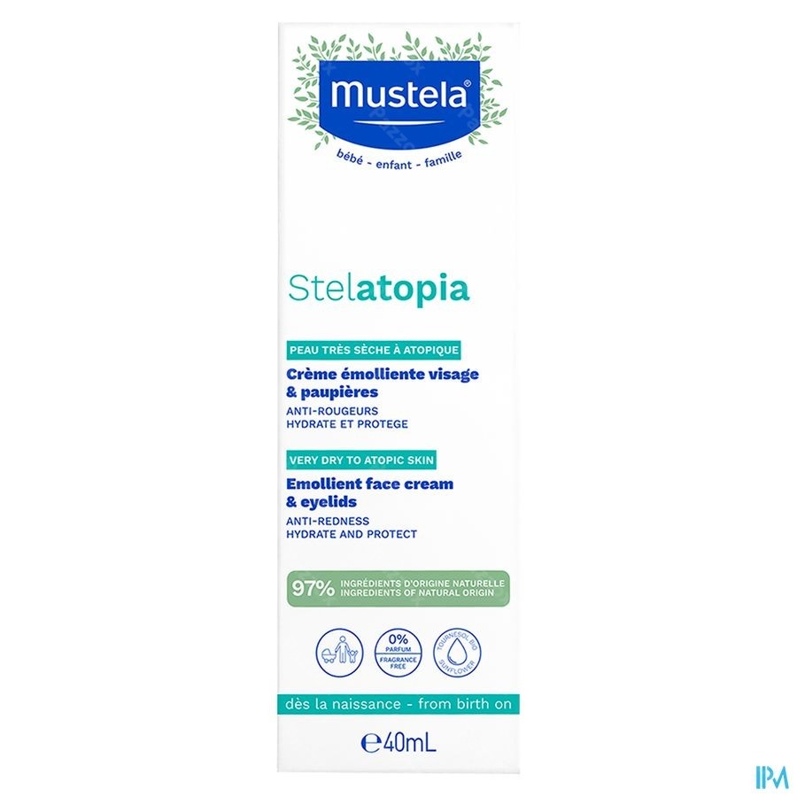 Mustela Stelatopia Emollierende Gezicht 40ml