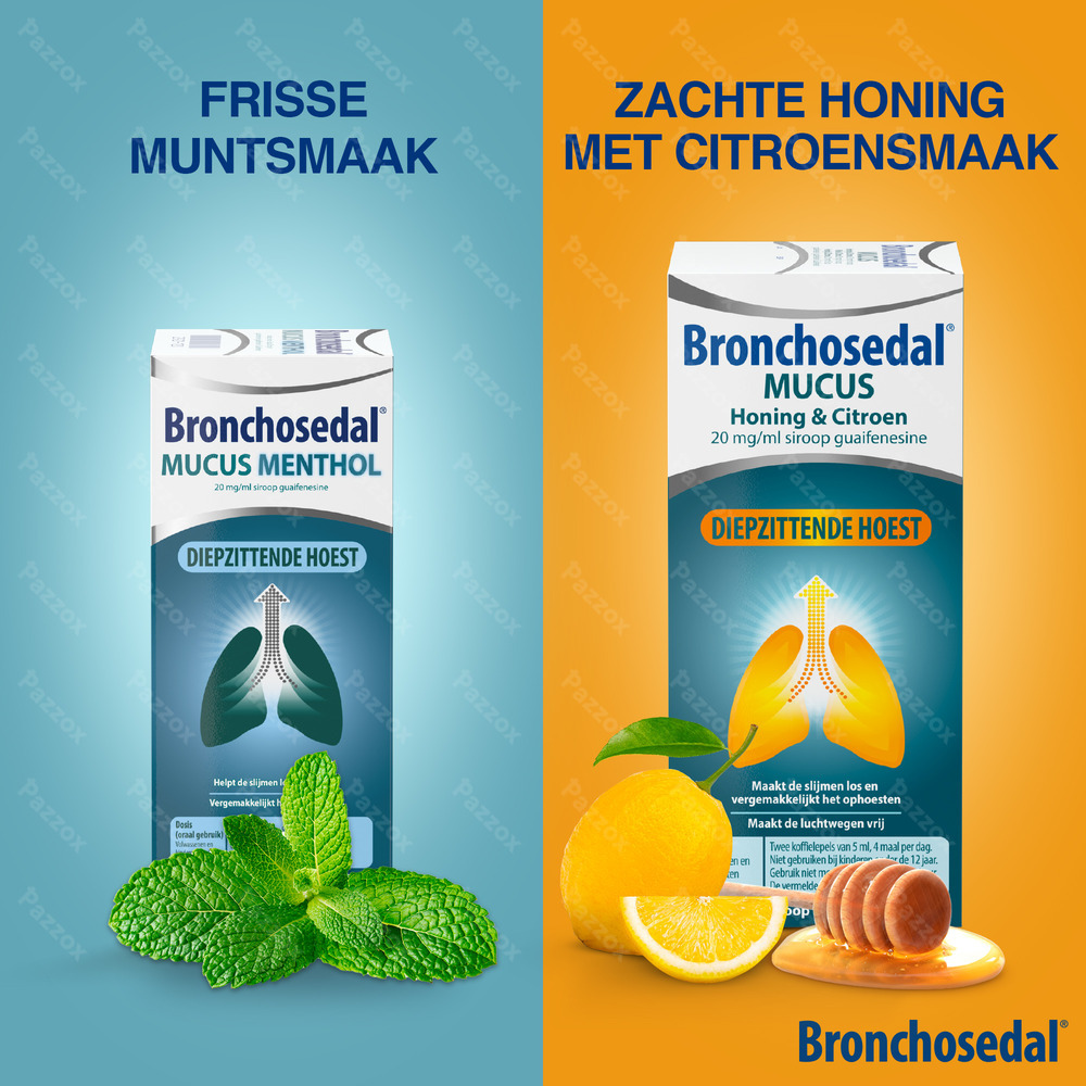 Bronchosedal Mucus Honing Citroen Siroop 300ml 20mg/ml