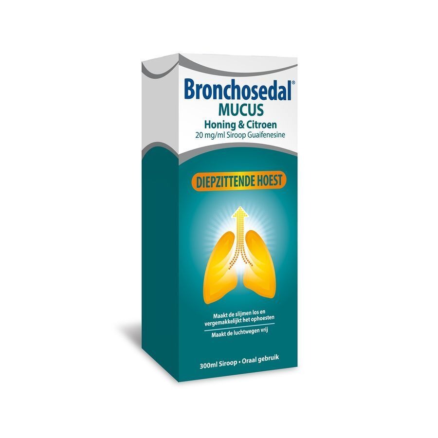 Bronchosedal Mucus Honing Citroen Siroop 300ml 20mg/ml