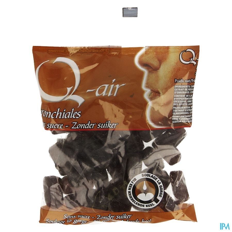 Q-air Bronchiales Suikervrij Past 85g afbeelding 1