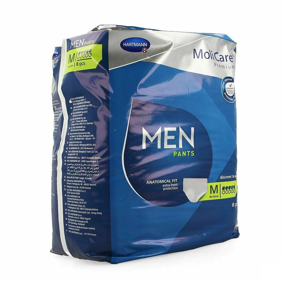 Molicare Pr Menpants 5drops M 8 P/s afbeelding 1