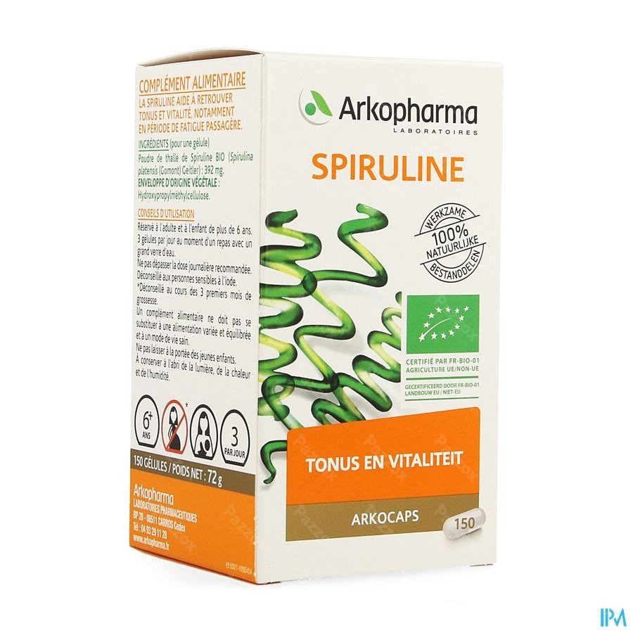 Arkocaps Spiruline Bio Caps 150