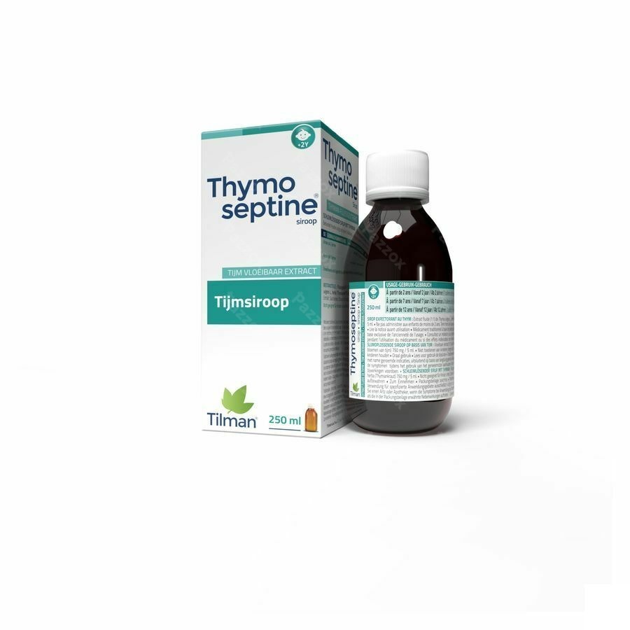 Thymoseptine Slijmhoest en Vastzittende Hoest Hoestsiroop 250ml
