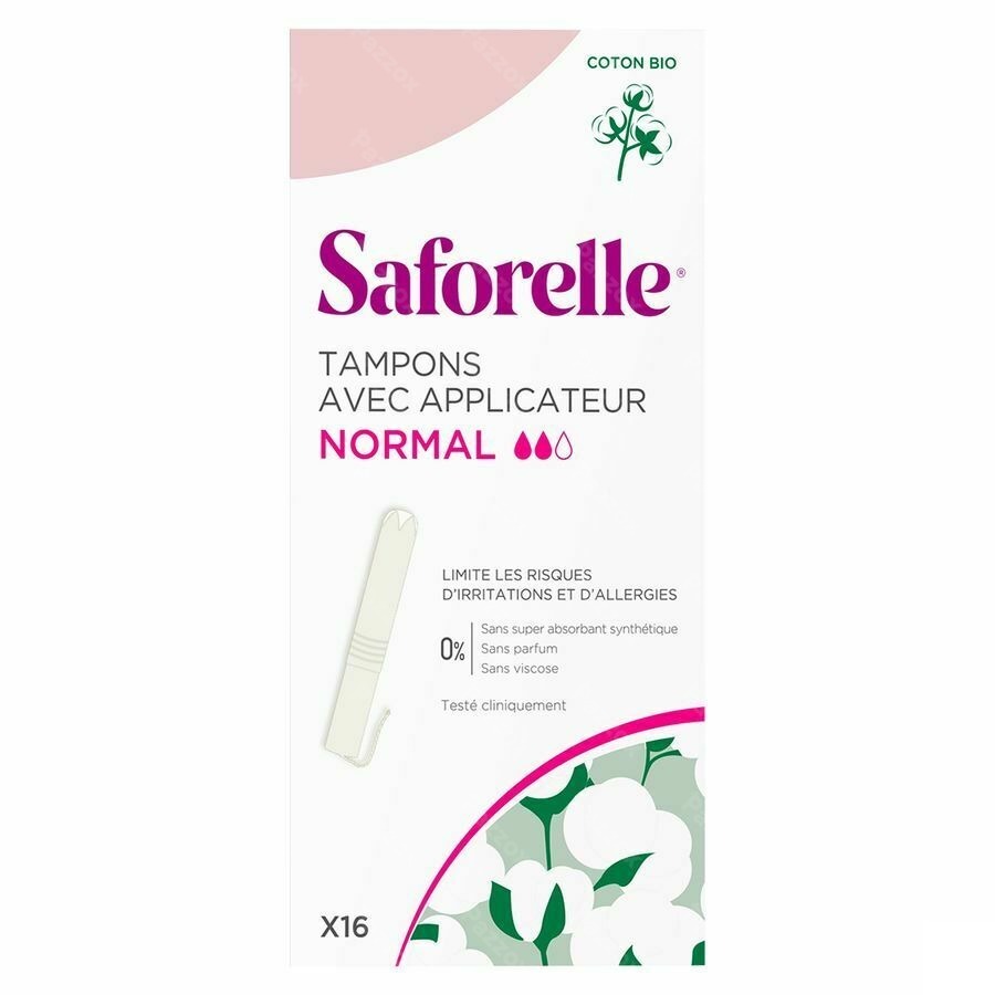Saforelle Tampons Inbrenghuls Normaal 16
