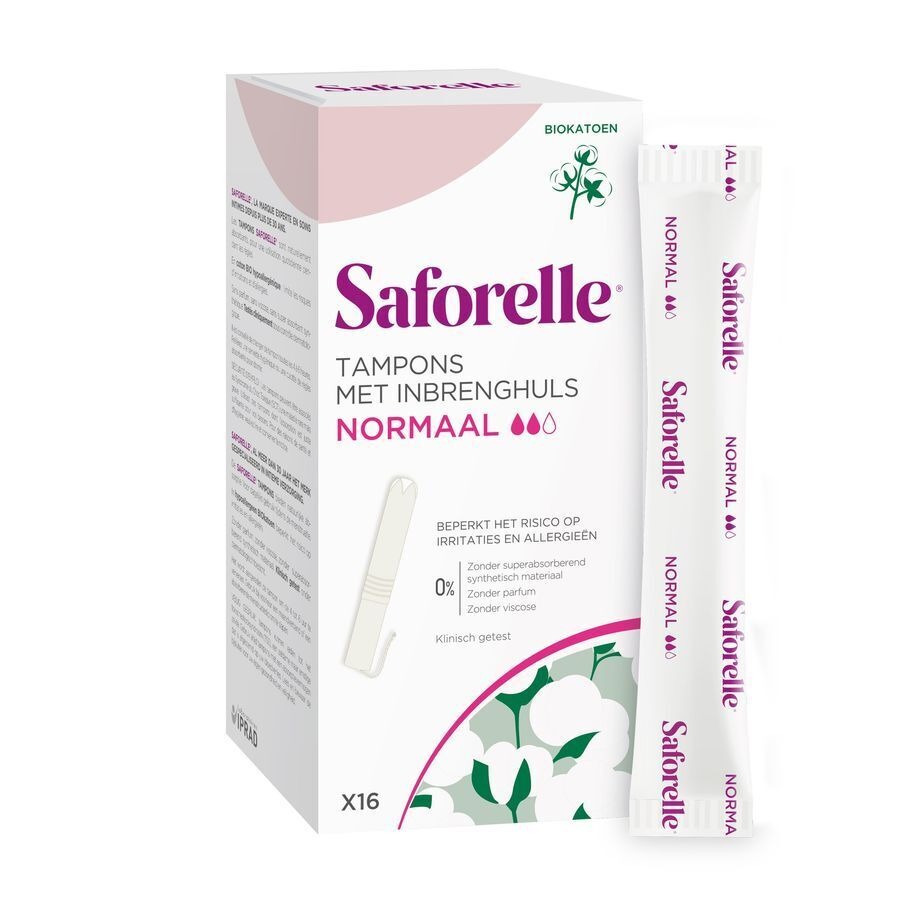 Saforelle Tampons Inbrenghuls Normaal 16