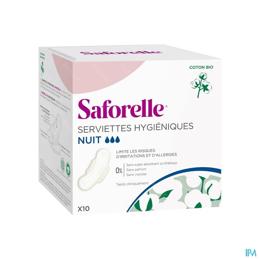 Saforelle Maandverbanden Nacht 10