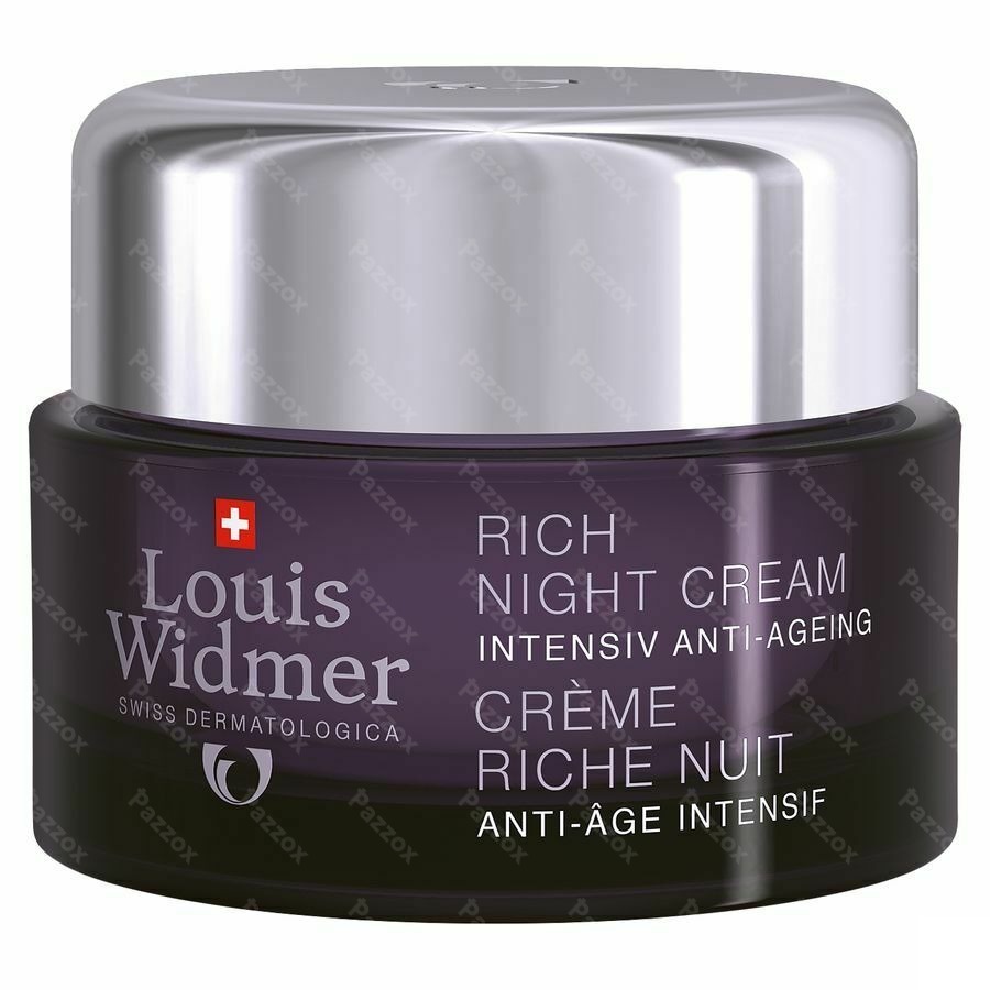 Louis Widmer Rijke Nachtcrème Zonder Parfum 50ml  