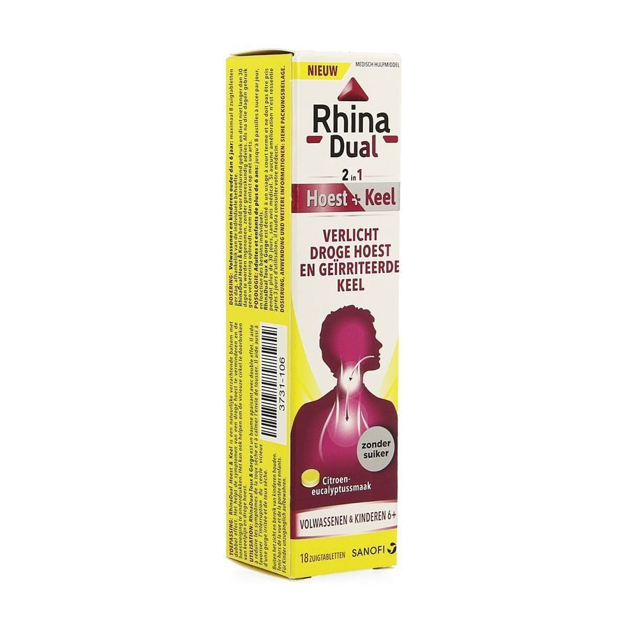 Rhina Dual Hoest Keel Zuigtabletten 18