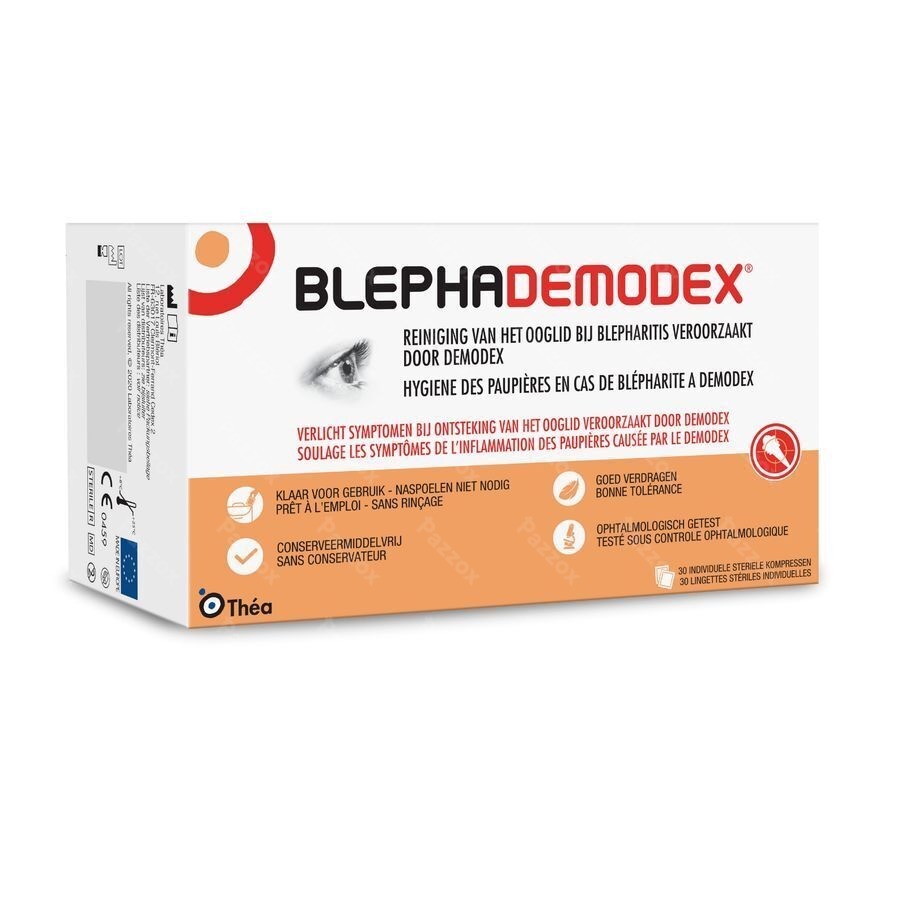 Blephademodex Reinigende Oogkompressen 30