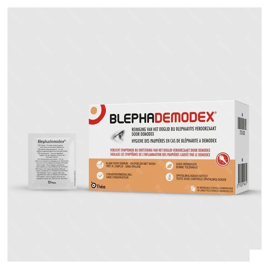 Blephademodex Reinigende Oogkompressen 30