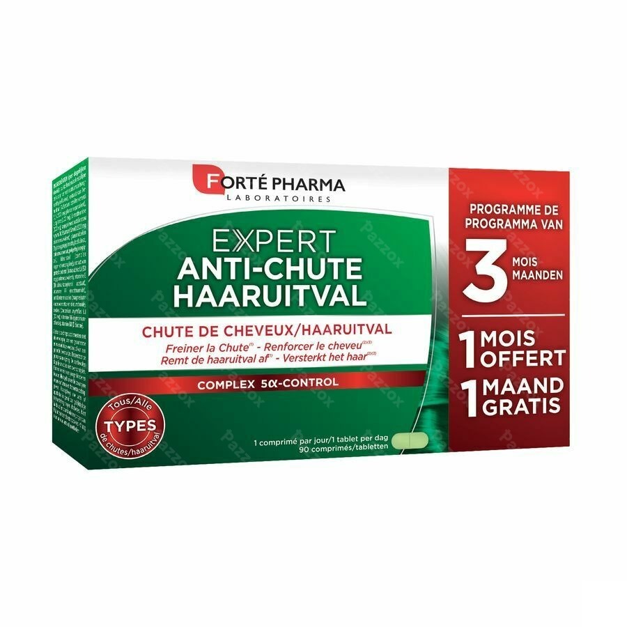 Forté Pharma Expert Anti-Haaruitval 3 x 30 Tabletten 2+1 Gratis 