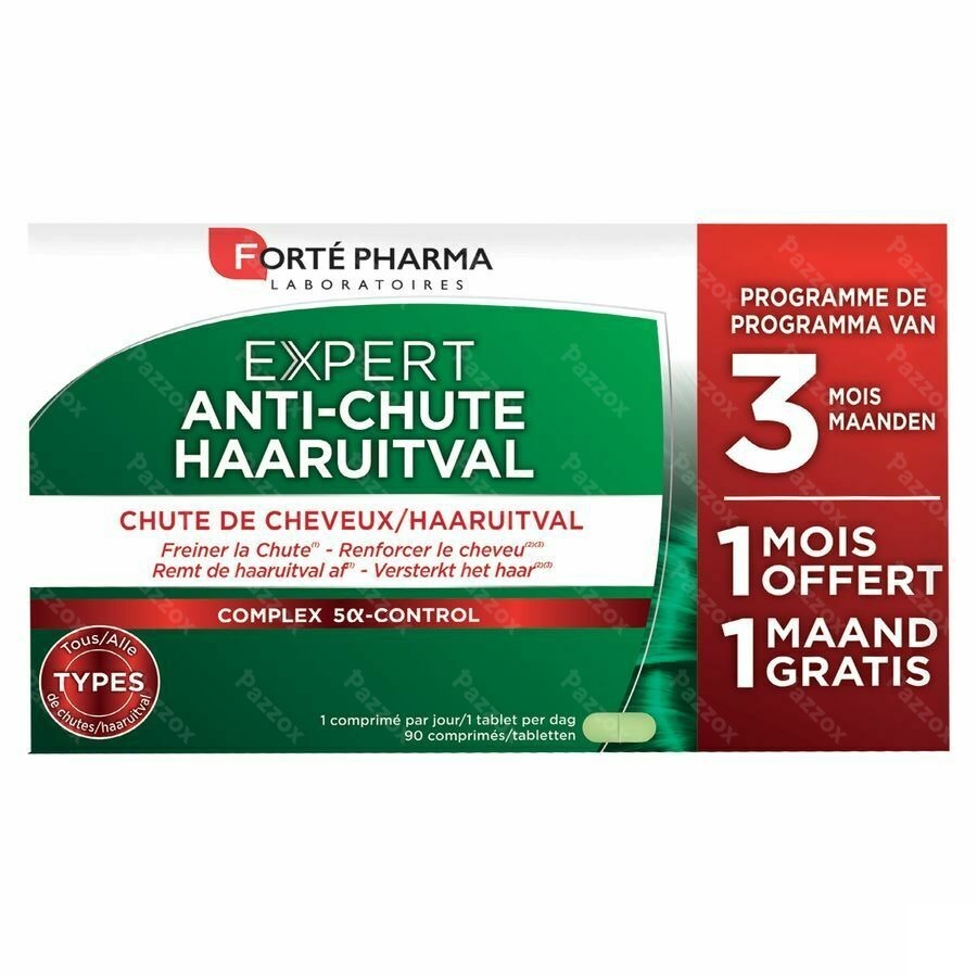 Forté Pharma Expert Anti-Haaruitval 3 x 30 Tabletten 2+1 Gratis 