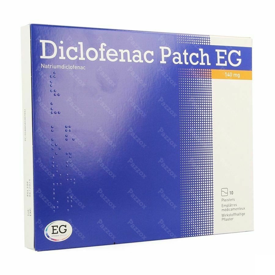 Diclofenac Patch EG 140mg 10 Pleisters 