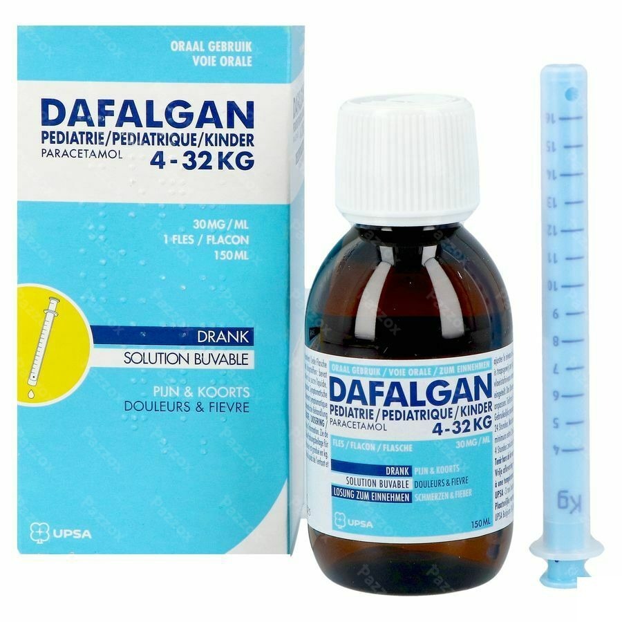 Dafalgan Pediatrie 30mg/ml Siroop 150ml