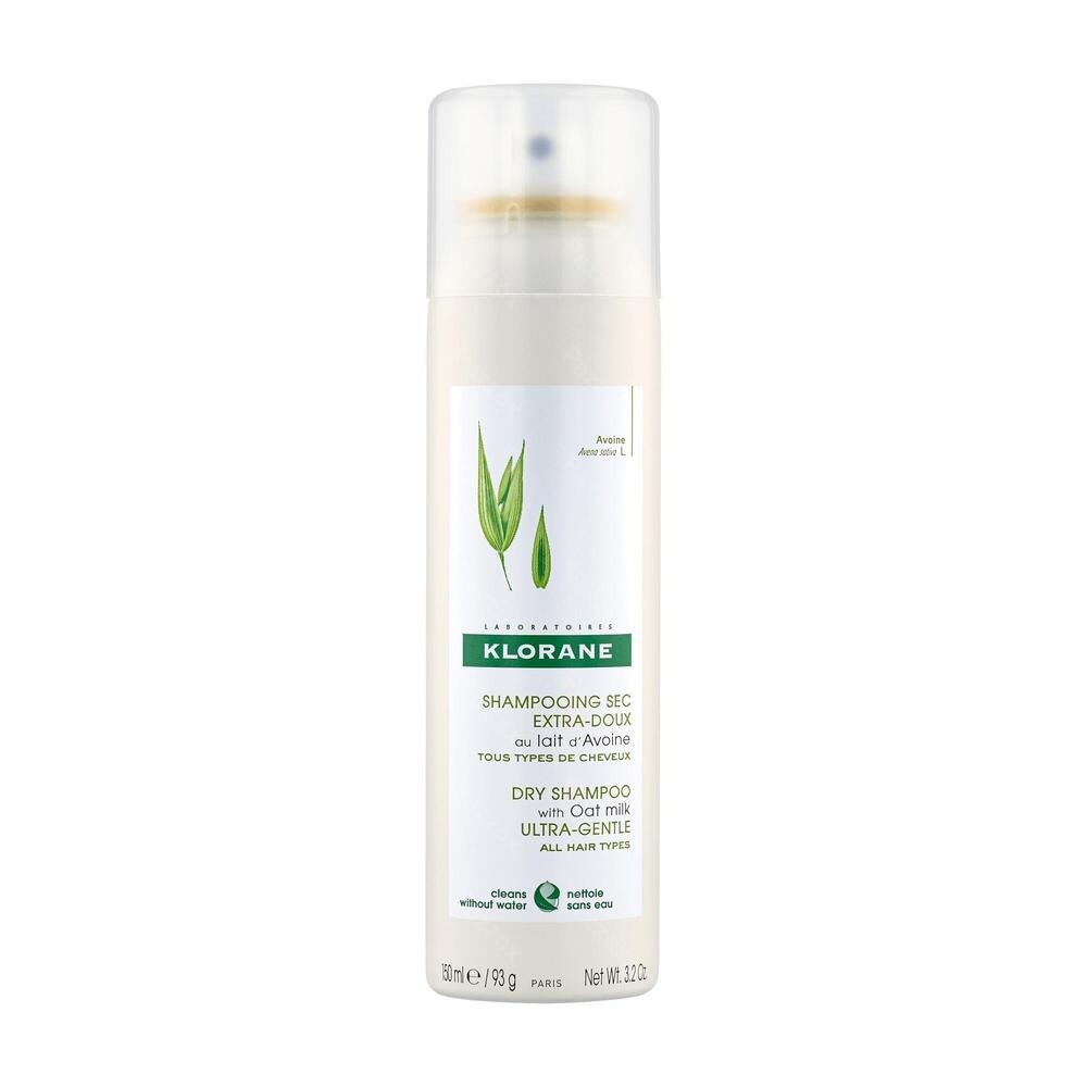 Klorane Extra Zachte Droogshampoo Met Havermelk Alle Haartypes 150ml