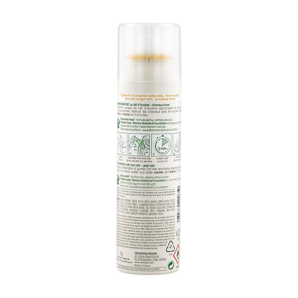 Klorane Droogshampoo Ultramild Met Havermelk Getint 150ml