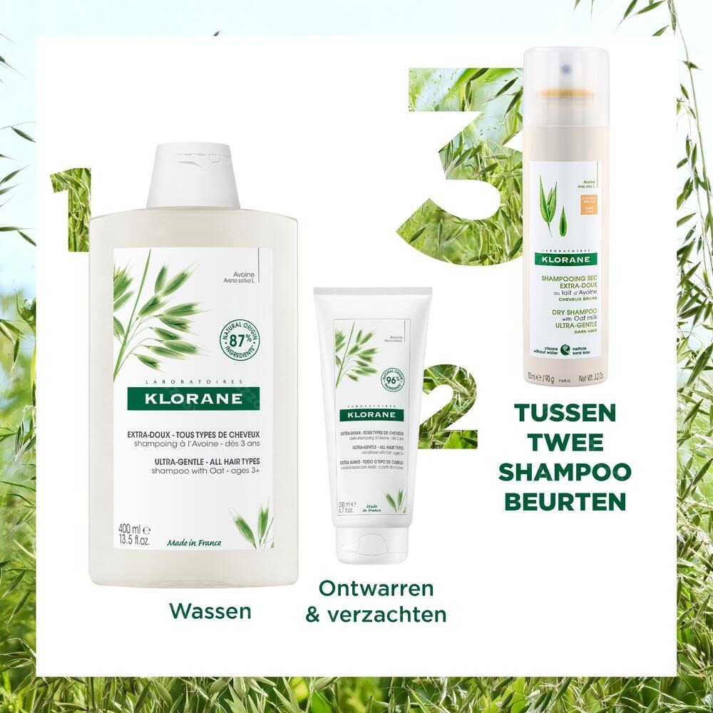 Klorane Droogshampoo Ultramild Met Havermelk Getint 150ml