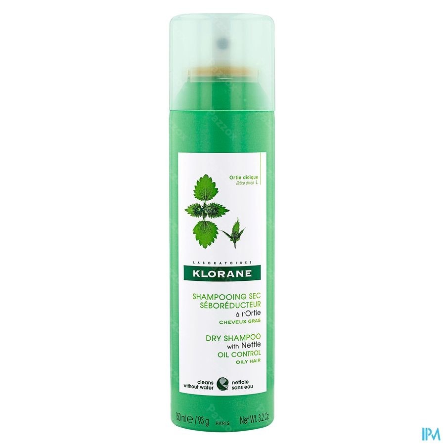 Klorane Talgregulerende Droogshampoo Met Brandnetel Vet Haar 150ml
