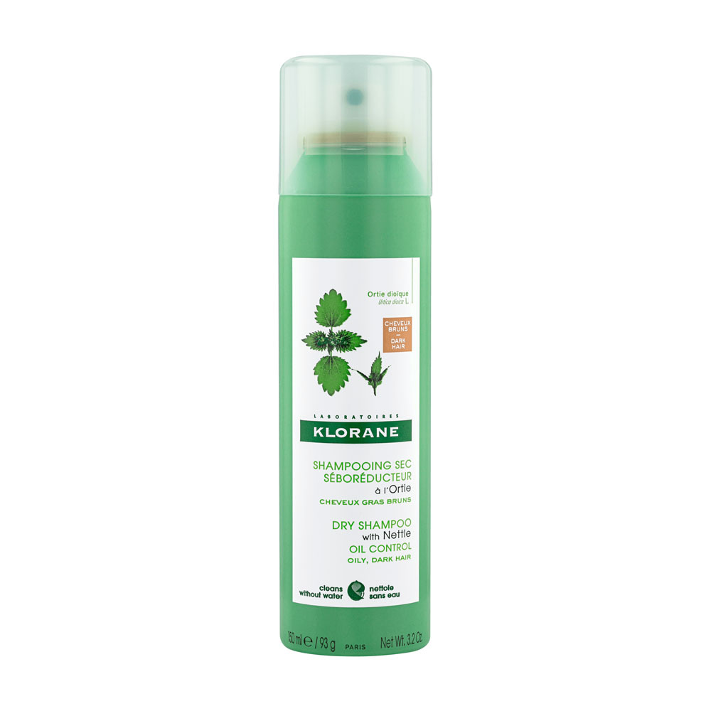 Klorane Droogshampoo Talgregulerend Met Brandnetel Vet + Bruin Haar 150ml