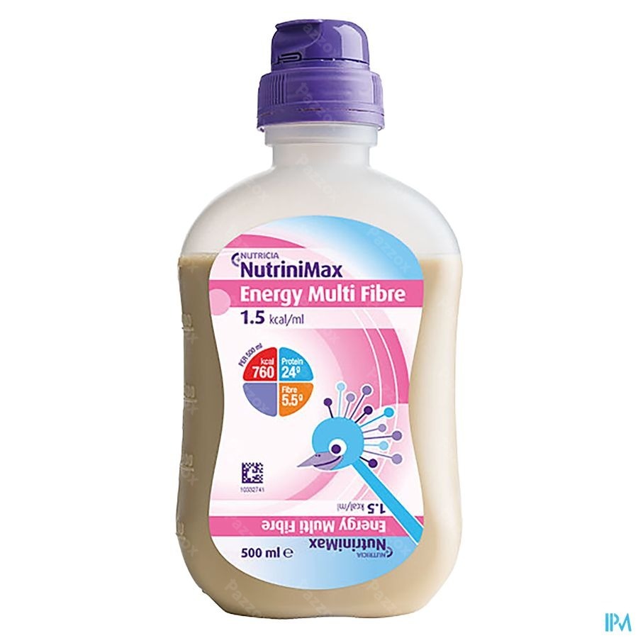 Nutrinimax Energy Multi Fibre Fles 0,5l Sondevoeding