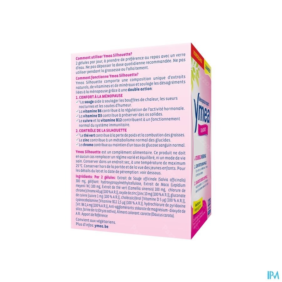 Ymea Silhouet Voedingssupplement Afslanken En Menopauze 128 Capsules