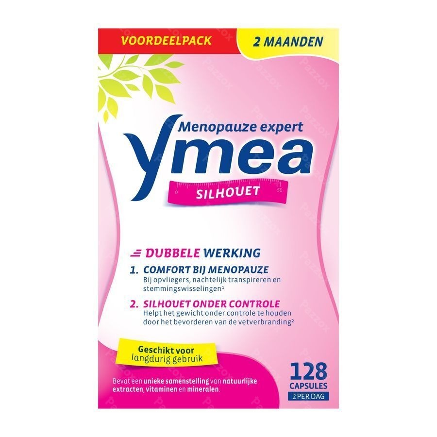 Ymea Silhouet Voedingssupplement Afslanken En Menopauze 128 Capsules