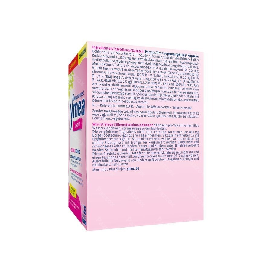 Ymea Silhouet Voedingssupplement Afslanken En Menopauze 128 Capsules