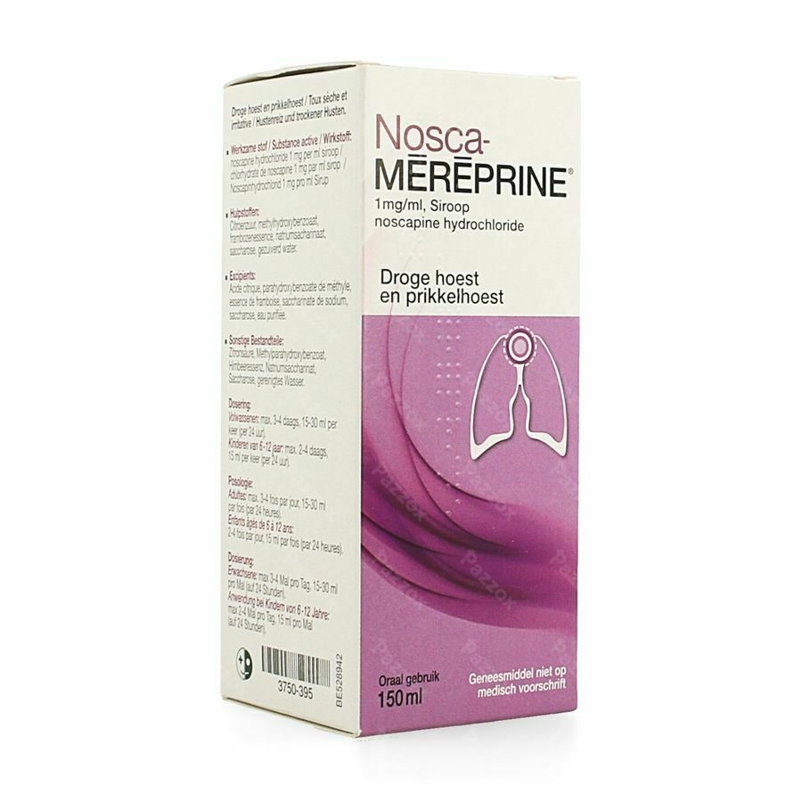 Nosca Mereprine 1mg/ml Droge Hoest Siroop 150ml