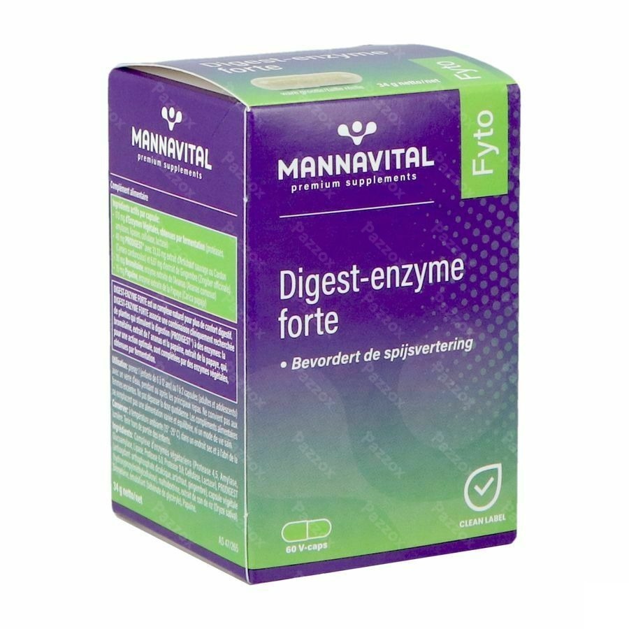 Mannavital Digest Enzyme Forte V-caps 60