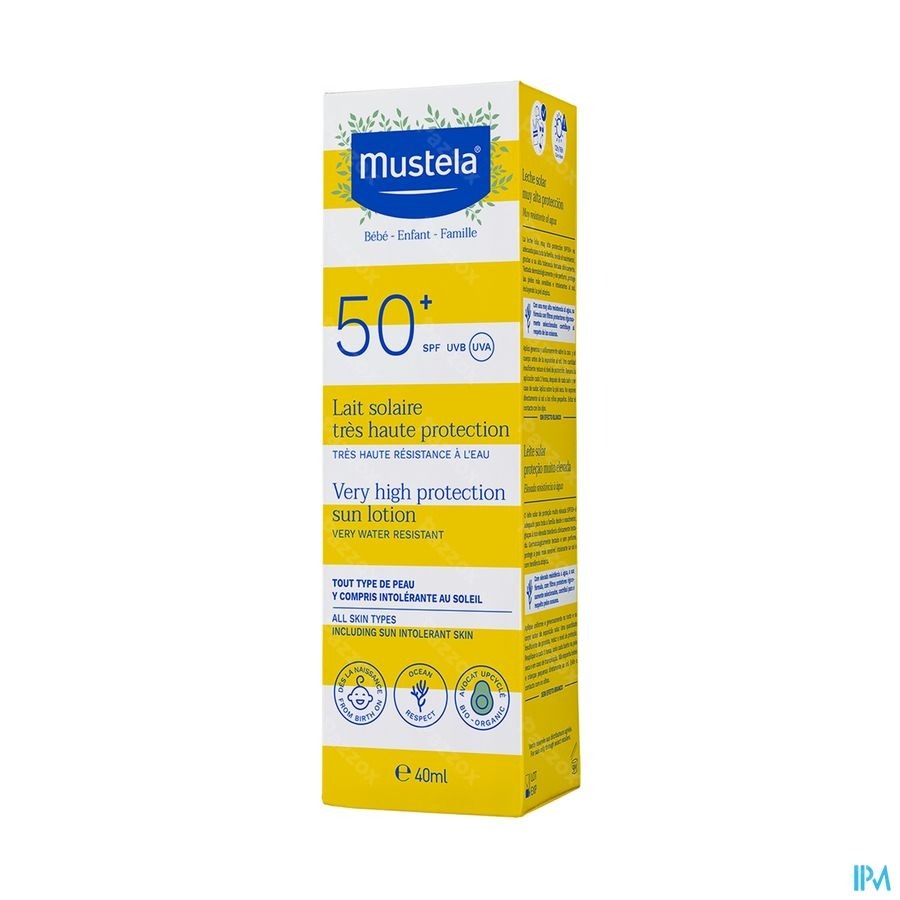 Mustela Baby Zonnemelk Zeer Hoge Bescherming Spf50+ 40ml