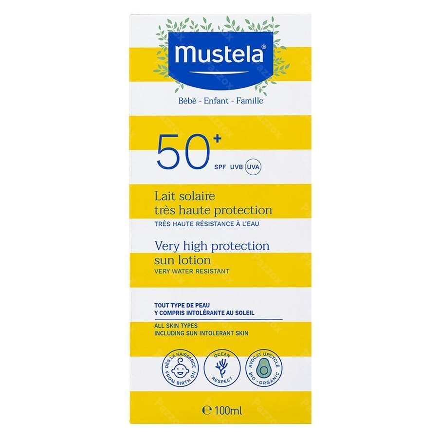 Mustela Zonnemelk Heel Hoge Bescherming SPF50+ 100ml