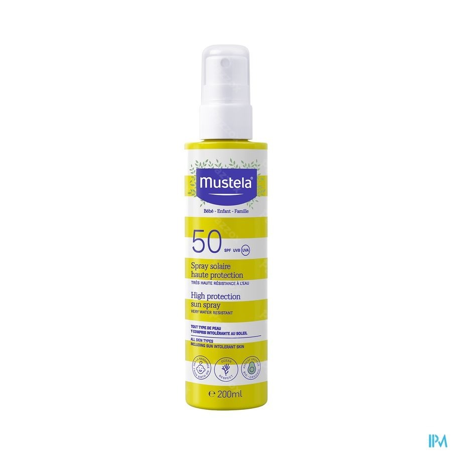 Mustela Zonnemelk Hoge Bescherming SPF50+ 200ml