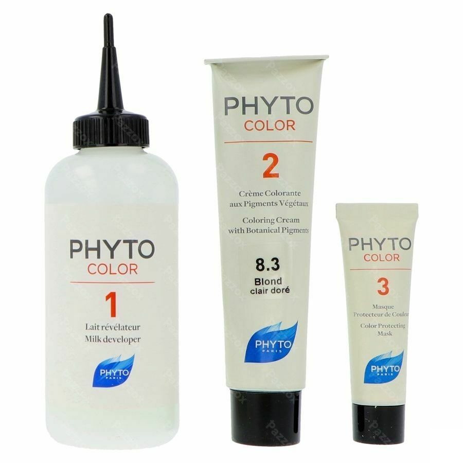 Phytocolor Permanente Haarkleuring 8.3 Goud Lichtblond Intens en Natuurlijke Kleur