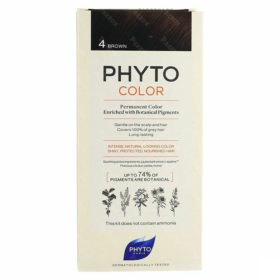 Phytocolor Permanente Haarkleuring 4 Chatain Intense en Natuurlijke Kleur