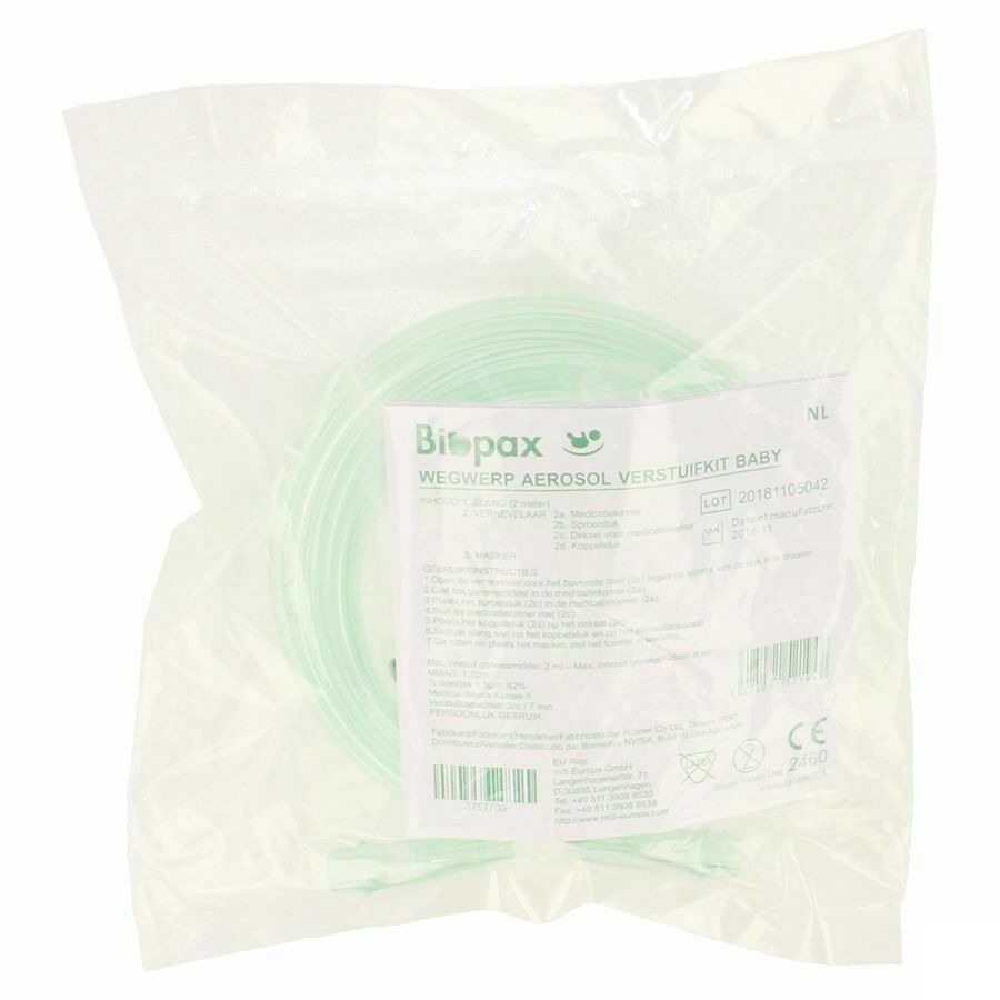 Biopax Aerosol Kit Baby Wegw. (mask+verst+tube 2m) HS50180